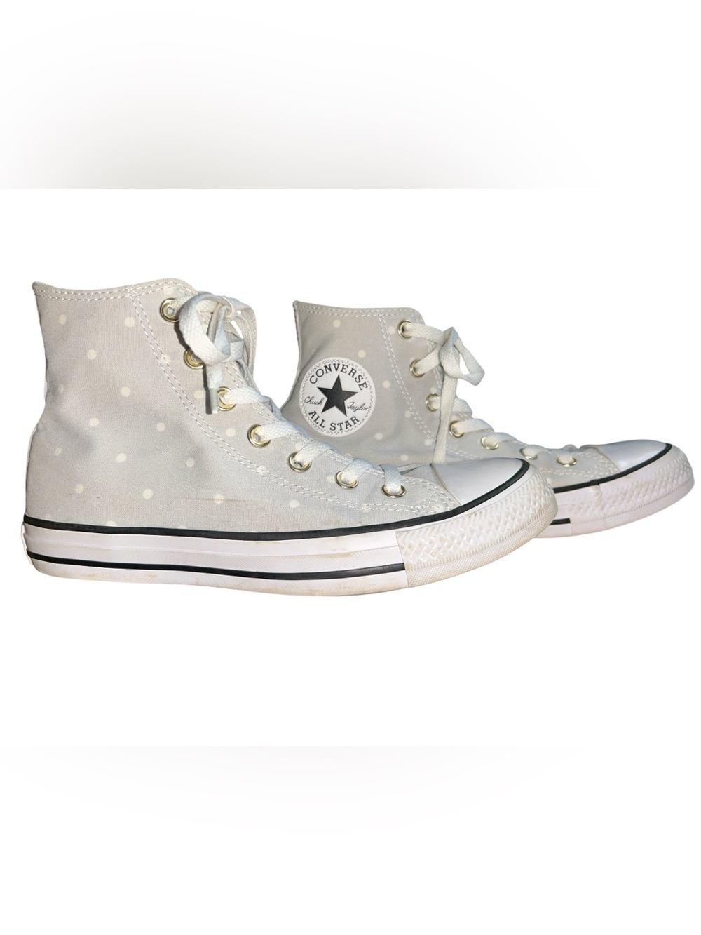 Converse Chuck Taylor All Star High Top Sneakers Polka Dots Women’s Size 8